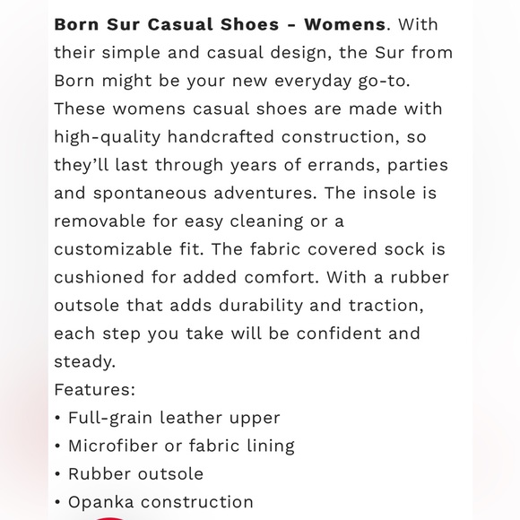 Born ivory leather sur causal shoes 9 - Picture 10 of 12